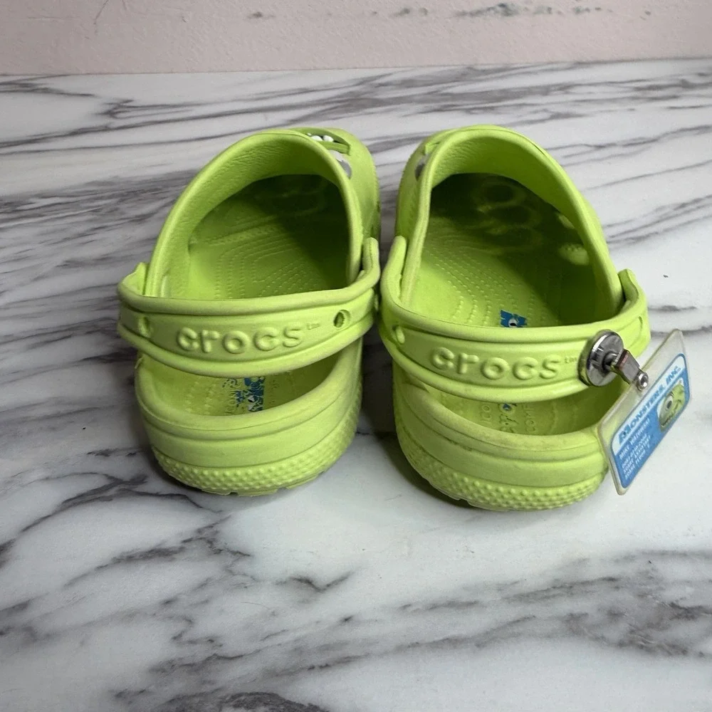 Crocs Monsters, Inc. Mike Classic Clogs Kids C13 Green Shoes Disney Slip On